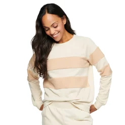 Women's Sonoma Goods For Life® Everyday Crewneck Sweatshirt -Sonoma Shop 4974237 Cream Stripe