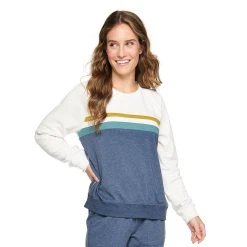 Women's Sonoma Goods For Life® Everyday Crewneck Sweatshirt -Sonoma Shop 4974237 Navy Colorblock