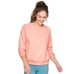 Women's Sonoma Goods For Life® Everyday Crewneck Sweatshirt -Sonoma Shop 4974237 Peach Dahlia